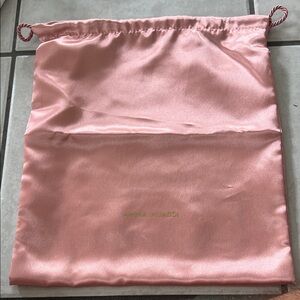 Amina Muaddi Pink Satin Bag